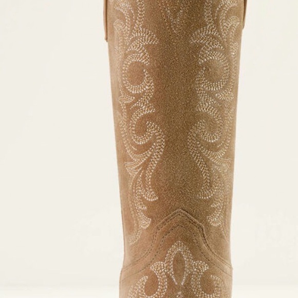 Ariat Taupe Western Cowboy Boots - Picture 2 of 10